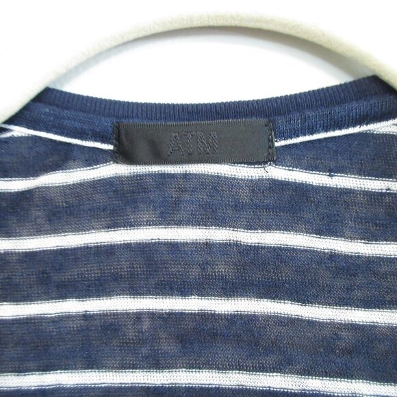 ATM Navy Stripe Tank Top Size XS - Picture 2 of 6